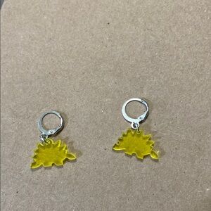 Yellow Sunburst Earrings